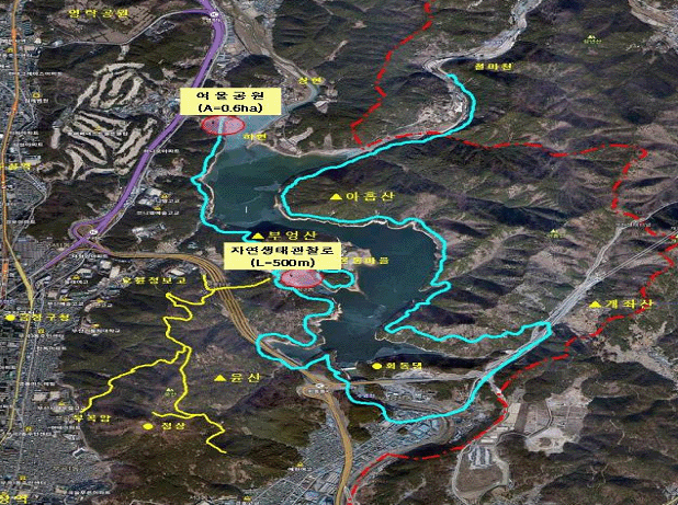 금정구 선동 334-1, 오륜동 565, 355-1 일원 위치