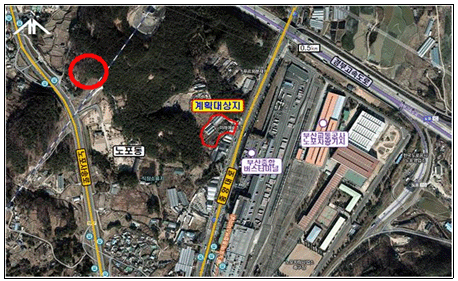 금정구 노포동 171-3, 171-1번지 위치도