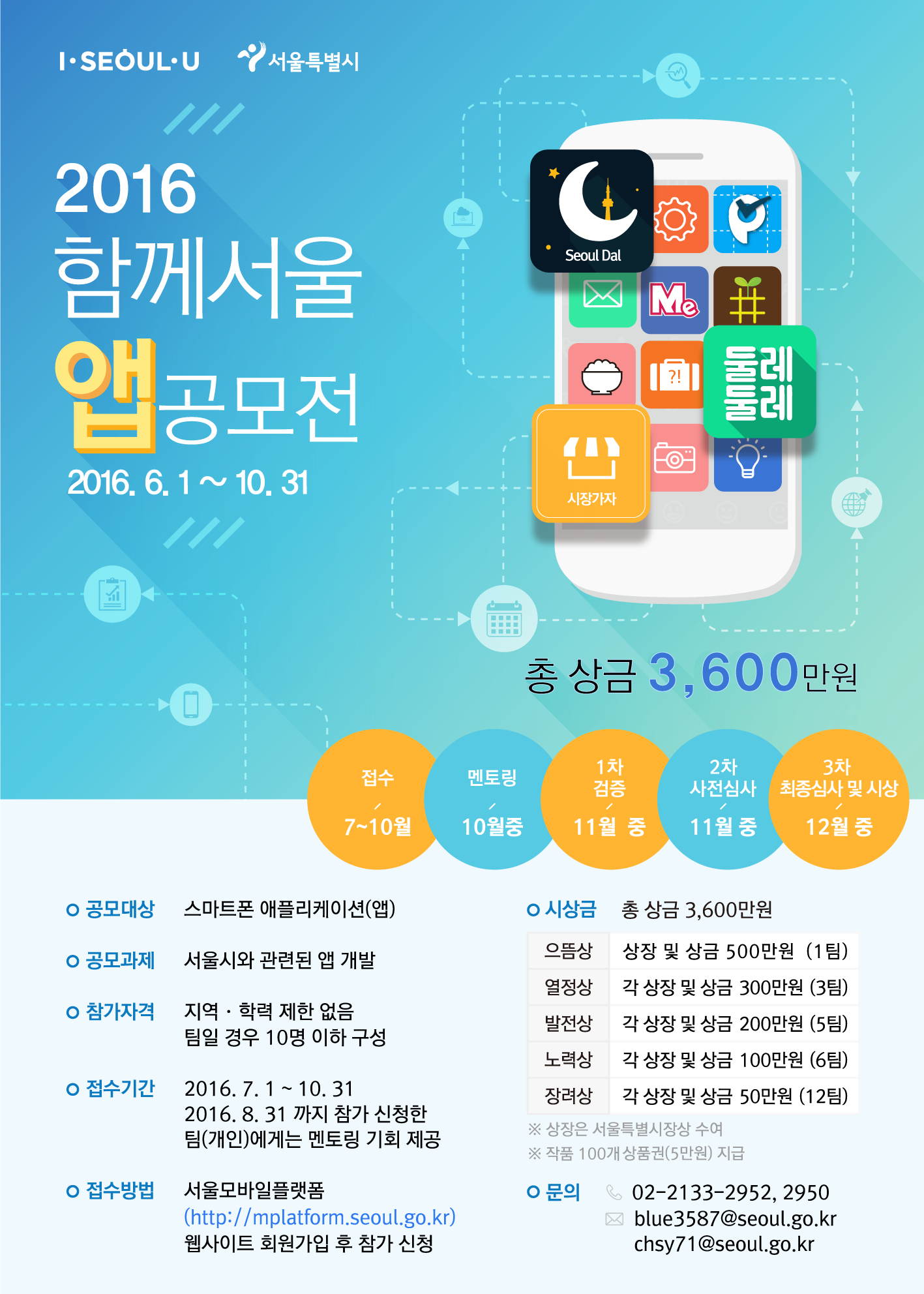 『2016 함께서울 앱 공모전』 개최 알림 게시물의 첨부 이미지 1