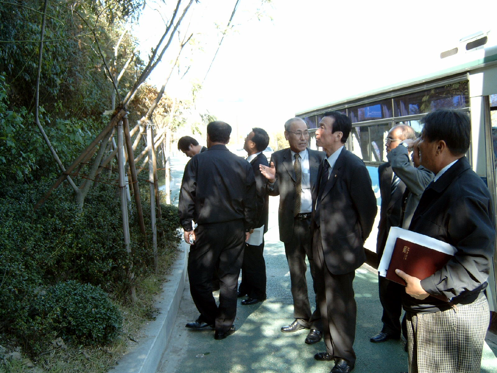 노포검문소 주변 가로변 녹화현장 방문 ▷ 사회도시위원회(2003.10.24)