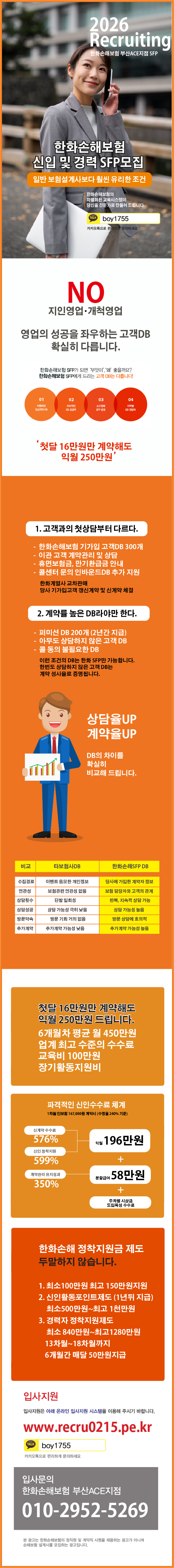 한화손해보험(주) 부산ACE지점 SFP 모집안내 (중앙역) 게시물의 첨부 이미지 1